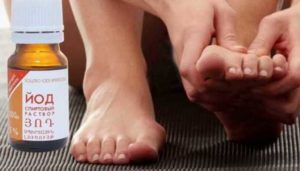 Йод от грибка ногтей на ногах - лечение, эффект и отзывы